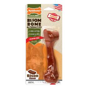 Nbf103p Nylabone Durachew Flavored Bison Bone Alternative Large Dogs Up To 50-pounds