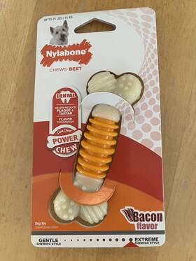 Ndd501p Nylabone Durachew Power Dog Chew Bone Small Bacon Extreme Style Lot Of 10