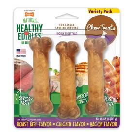 Ne106vpp Nylabone Healthy Edibles Longer Lasting Roast Beef Chicken And Bacon Treats