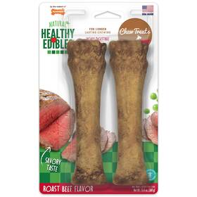 Ne805tpp Nylabone Healthy Edibles Natural Dog Chews Long Lasting Roast Beef Flavor Treats For D