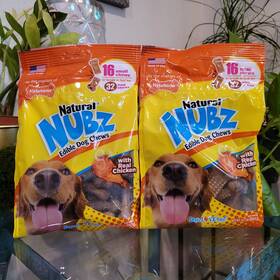 Nen201m16w Nylabone 2x Natural Nubz Edible Dog Chews 16 Small 32 Mini Treats 2pk