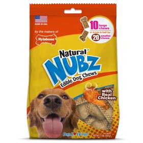 Nen202m10w Nylabone Nubz Chicken Dog Treats All Natural Edible Long Lasting Dry