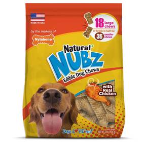 Nen502m18w Nylabone Natural Nubz Chicken Dog Treats Made In Usa 18 Count Chew