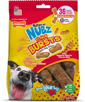 Nenbc101m36w Nylabone Nubz Flavor Bursts Natural Edible Chew Bones 1.86 Pound Pack Of 1
