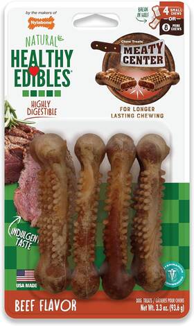 Nenm101vp4p Nylabone Healthy Edibles Natural Dog Chews Long Lasting 3.3 Ounce Pack Of 1