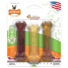 Nfcp001tpp Nylabone Target X Small Gumabone Chew Toy For Dogs Bacon Beef Peanut Butter Flavors