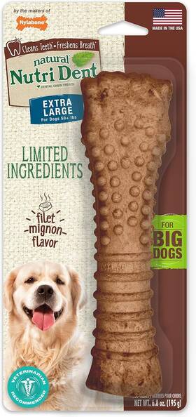 Ntd665p Nylabone Nutri Dent Dog Dental Chews - Natural Teeth 1 Count Pack Of