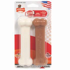 Nvd003vpp Nylabone Power Chew Bacon And Chicken Dog Toy 2 Pack Wolf