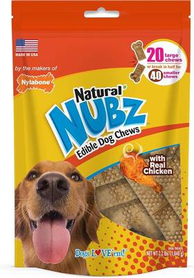 U921485c Nylabone Nubz Natural Edible Chew Treats For Dogs Long Lasting Chews Made In Us
