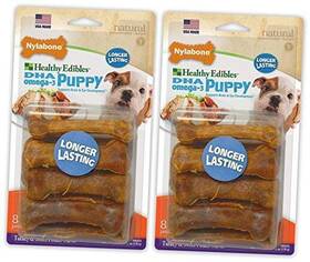 Nylabones 445050057018 2 Pack Of Healthy Edibles Turkey And Sweet Potato Puppy Chew Treats 8