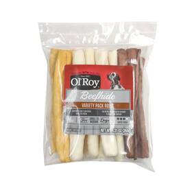 Ol Roy 194346055760 Olft Rawhide Rolls Variety Pack Chews For Dogs 9.31 Oz 16 Count Dry