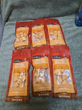 Ol Roy 194346390342 New Olft Munchy Bone Bites/any Size Dog Can Enjoy