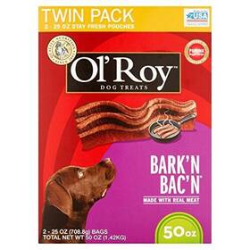 Ol Roy 679360230282 Barkftn Bacftn Dog Treats 50-ounce