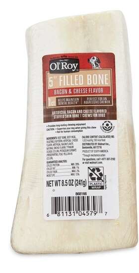 Ol Roy 681131045797 3 Pack Olft 5 Inch Flavor Stuffed Shin Chew Bone For Dogs 8.5oz