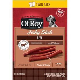 Ol Roy 681131344210 Olft Beef Jerky Sticks 25 Oz Bags Pack Of Two