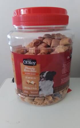 900290c1204c Ol Roy Olft Munchy Bone Bites With Beef Marrow Training Treats For Dogs 40 Oz