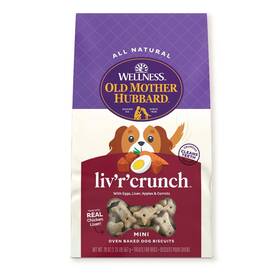 Old Mother Hubbard 076344101857 Wellness Classic Livrcrunch Dog Treats 20 Oz Crunchy Biscuits