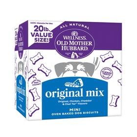 10295 Old Mother Hubbard Wellness Original Mix Dog Biscuits Natural Training Treats Four Flavors M