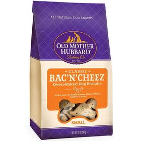 Old Mother Hubbard 605283551753 Crunchy Classic Natural Dog Treats Bacftnftcheez Small Biscuits 20-ounce Bag