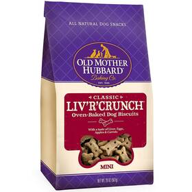 Old Mother Hubbard 605283551791 Crunchy Classic Natural Dog Treats Livftrftcrunch Mini Biscuits 20-ounce Bag