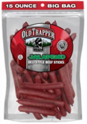 33206t Old Trapper 6 Pack - Jalapeno Deli Style Beef Sticks 15 Oz