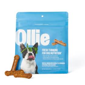 Ollie 810115450665 Dental Chews For Large Dogs 4 Pack Fresh Breath Teeth Cleaning Treats Sti