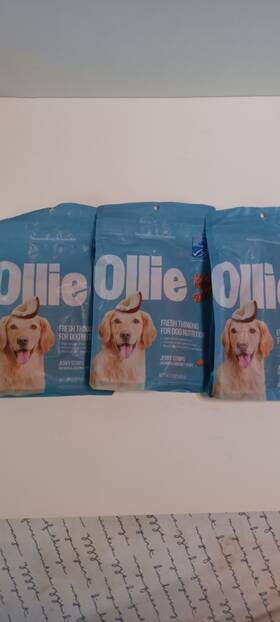 2027 Ollie 810115450764 Salmon And Coconut Jerky Dog Treats All Natural 5 Ounce 3pack Lot Exp