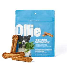 8835 Ollie 850001794695 Dental Chews For Medium Dogs 12 Oz Fresh Breath Teeth Cleaning Treats Sti