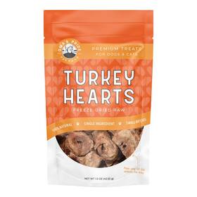 Omas Pride 879384003002 Oma S Dogs And Cats Freeze-dried Turkey Hearts Sliced 1.5oz