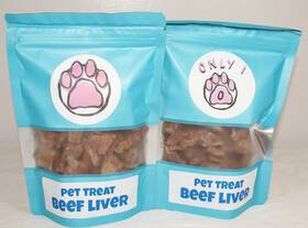 00221 Only 1 Treats Freeze Dried Pet Treat Ingredient Beef Liver 2.5 Ounce Pack Of