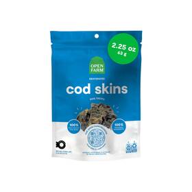 Of12344 Open Farm Dehydrated Dog Treats High Protein And Low Carbohydrate Cod Skins Crunchy T