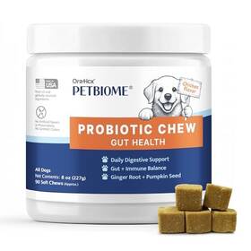 B0g36ndgl9 Oraticx Petbiome Probiotic Chews For Dogs - Digestive And Immune Support