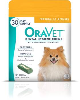 Oravet 350604730088 Dental Chews For Dogs Oral Care And Hygiene Extra Small 3.5-9 L