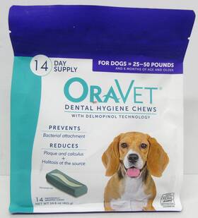Oravet 350604732464 Dental Hygiene Chews 14pk For Dogs 25-50lbs