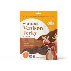 Otis 850047164025 Venison Jerky Dog Treats Protein Packed Pastureraised Grassfed All Natural