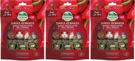 Oxbow 744845960180 3 Pack Of Bell Pepper Simple Rewards Small Pet Treats Ounces Each With Hay
