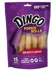 P-94012 Dingo Porkie Rolls Rawhide Free Dog Chews