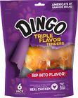P-94021 Dingo Triple Flavor Tenders Rawhide Porkhide Snack For 091093940212