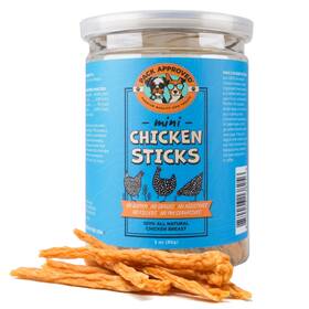 Pack Approved 850046138256 Mini Chicken Sticks For Dogs - Natural Dehydrated Jerky Treats Sing