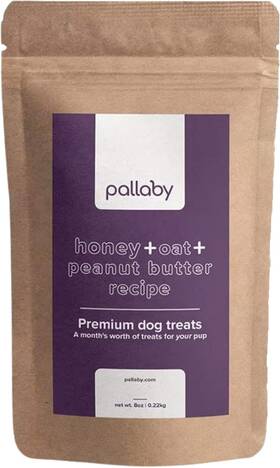 Pallaby 744759659354 Healthy Baked Dog Treats Natural Honey Oat Peanut Butter Biscuit Snacks For