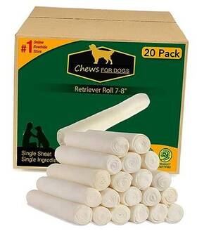 Para Bicho 445032137110 Premium Chews For Dogs Retriever Roll 7-8 Inches Extra 1 Count Pack Of 20