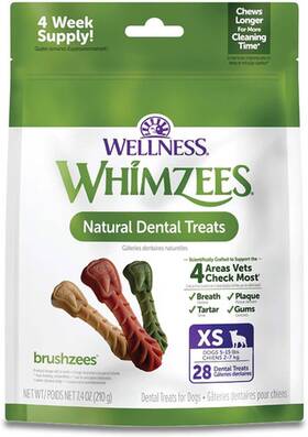Whz801 Paragon Products- Netherlands Whimzees Wellness Natural Dog Dental Treats 48 Pack Long Lasting Freshens Breath