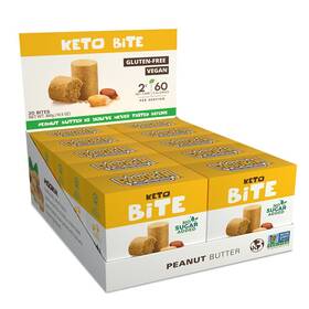 Pasokin 855078006511 Keto Bite Peanut Butter Healthy Snacks With Zero Sugar Added I Low