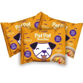Pat Noodles 860011763840 Probiotic Pup Ramen Noodle Seafood Flavor 3 Pack 2.47oz Per Package Dog Treat