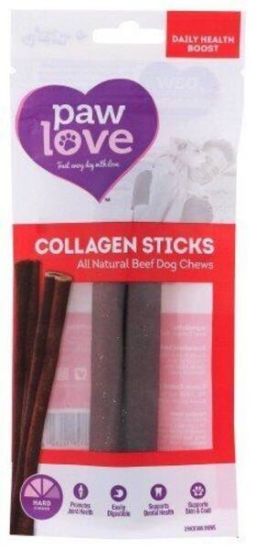 Paw Love 840139122842 Beef Collagen Sticks 2 Ct Bag