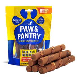 Pp104a Paw & Pantry And 5 Inch Soft Chewy Usa-chicken Wrapped Sticks For Dogs - Pack Of 8
