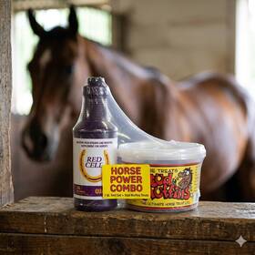 Paw & Tail Supply 756542326916 Stud Muffins 10 Oz Red Cell 32 Horse Supplement Combo Treats And Vitamins