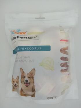 Pawant 728619109470 Chicken Rawhide Bones For Large Dogs 1lb
