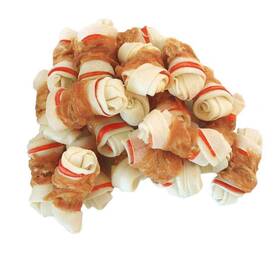 Jiegu-25-454 Pawant Chicken Wrapped Bone For Small Dog Treats Puppy Chews Snacks Promotes Healthy