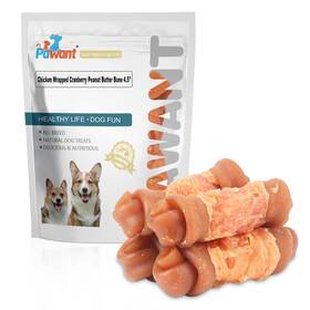 Pw-jiroumym-45-227 Pawant Chicken Wrapped Dog Treats With Cranberry And Peanut 8 Ounce Pack Of 1